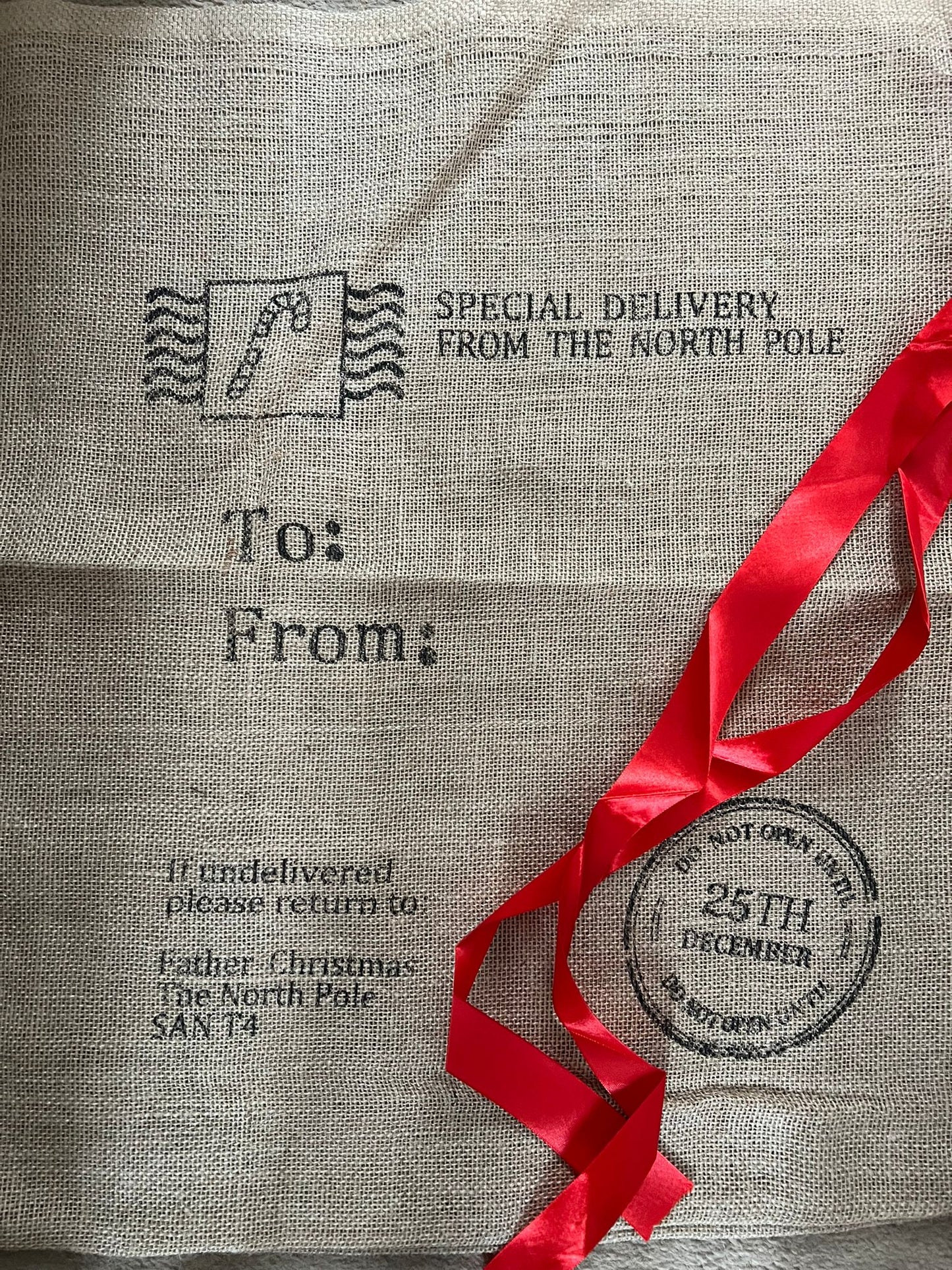 Hessian Christmas Santa Sacks