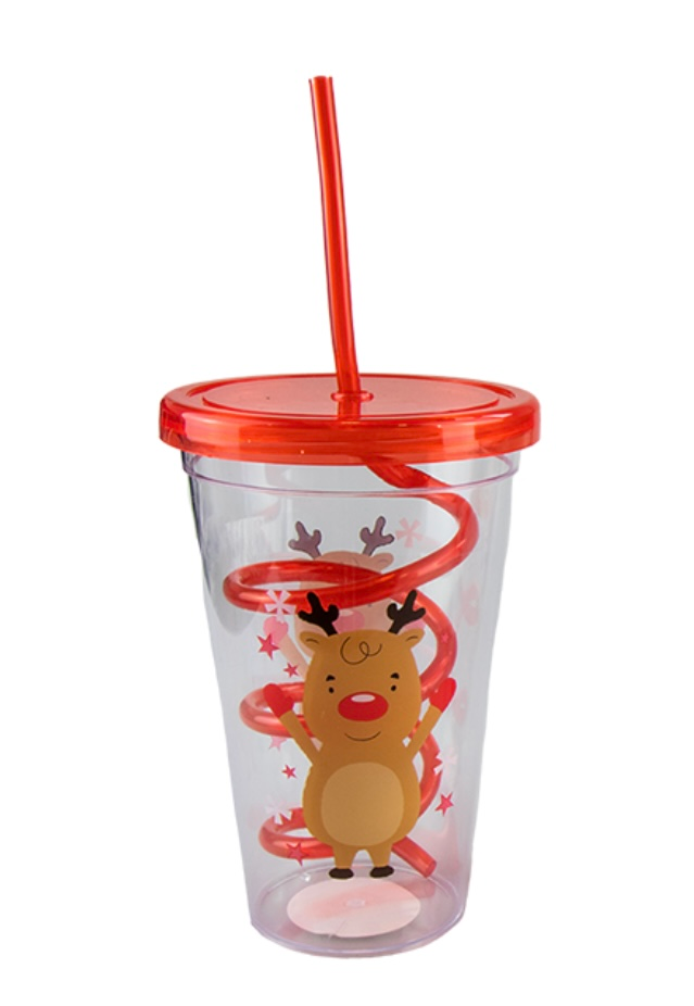 Christmas Cup & Twist Straw 2