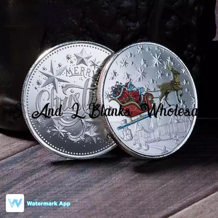 Silver Christmas Coin