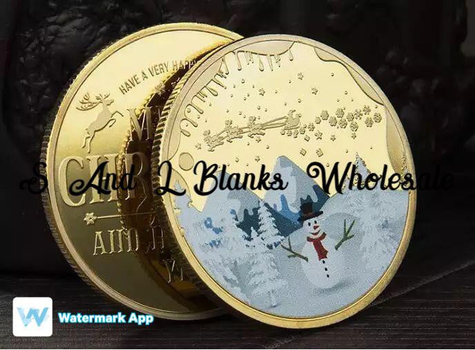 Gold Christmas Coin