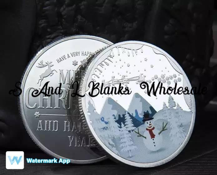 Silver Christmas Coin