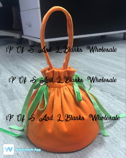 Exclusive Velvet Halloween Pumpkin Bags