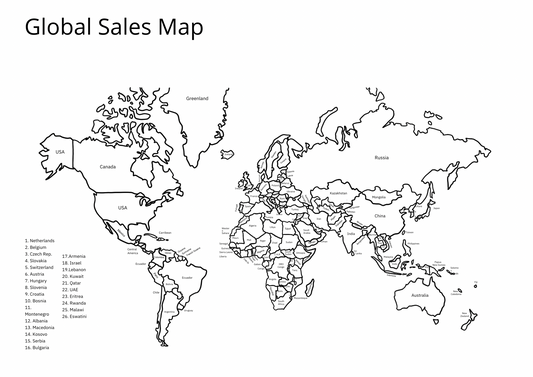 Global Sales Map