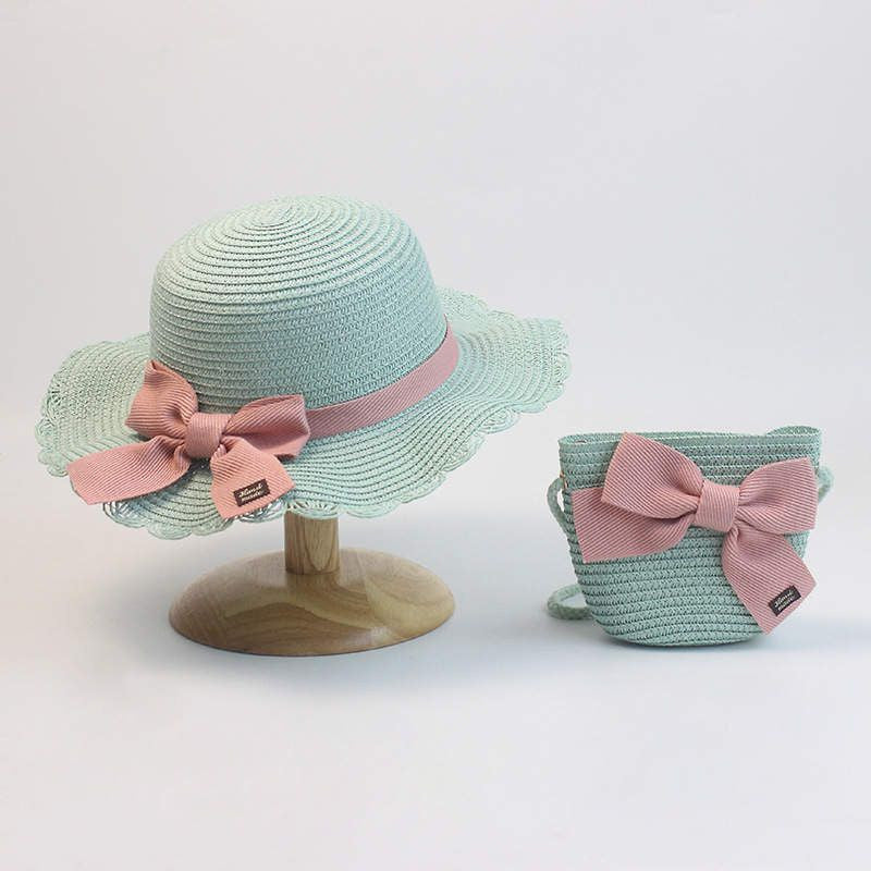 Wide Brim Hat & Bag Set