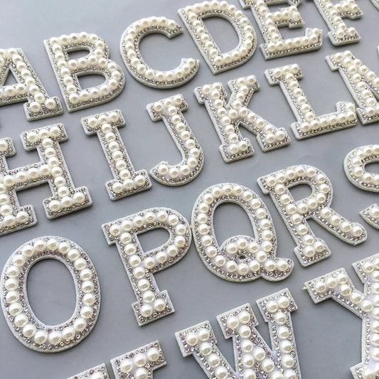 Pearl Letters - Silver