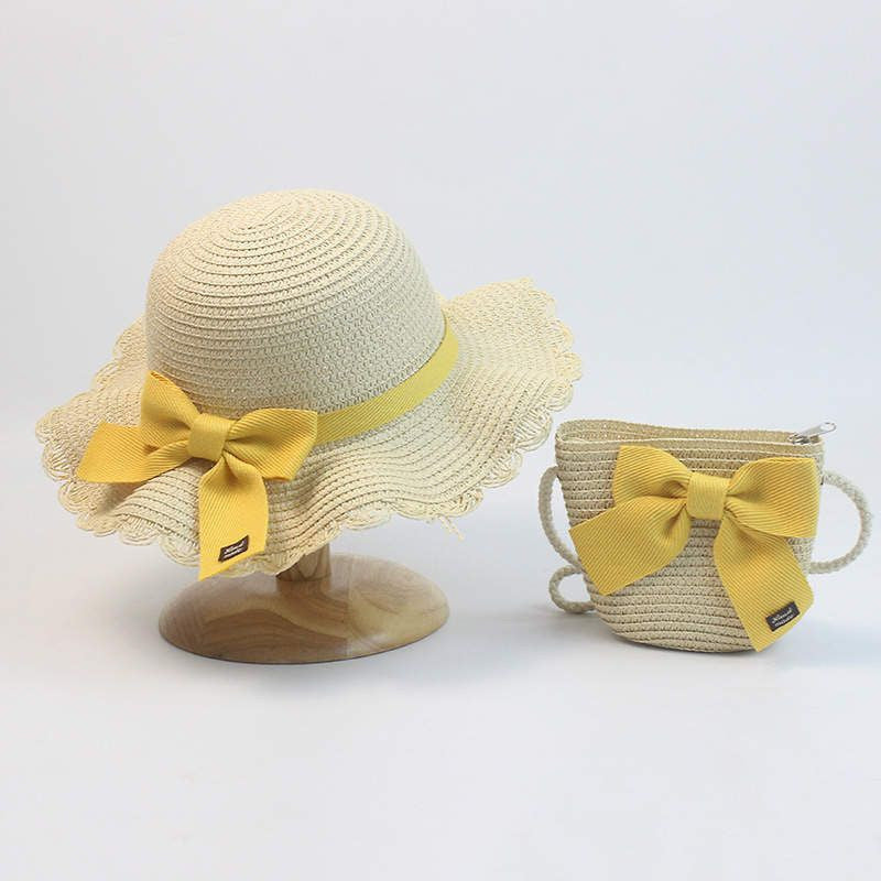 Wide Brim Hat & Bag Set