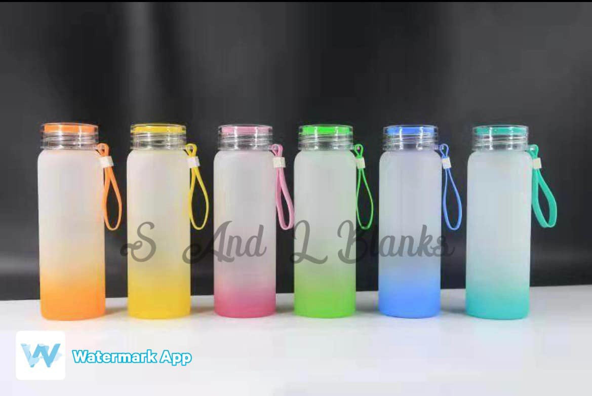 Ombré Sublimation Glass Bottle