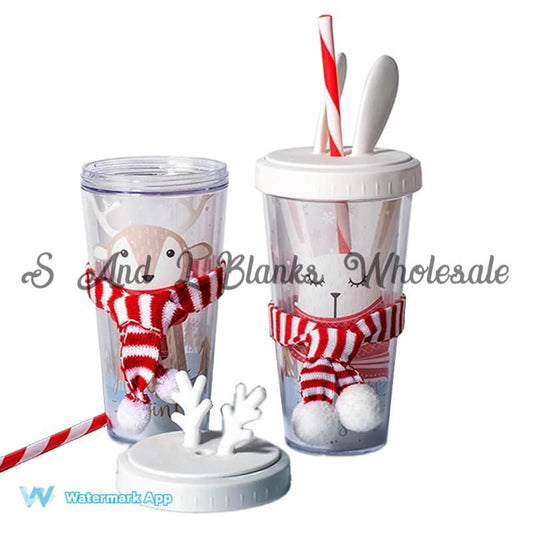 Christmas Double Walled Cold Cup tumbler